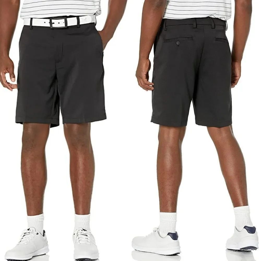Amazon Essentials men's black stretch dress golf shorts 38